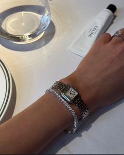 (PO) REGULAR TENNIS BRACELET- WHITE GOLD 