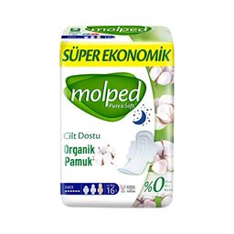 Molped Pure & Soft Gece Hijyenik Ped (16'lı)