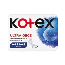 Kotex Ultra Kanatlı Ped Gece (6'lı)