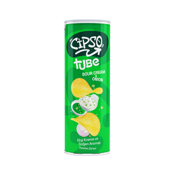 Cipso Tube Ekşi Krema ve Soğan Aromalı Patates Cipsi (160 g)