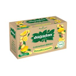 Doğadan Zencefil Limon Kabuklu Bitki Çayı (18'li)