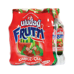 Uludağ Frutti Karpuz - Çilek Aromalı Maden Suyu (6 x 200 ml)