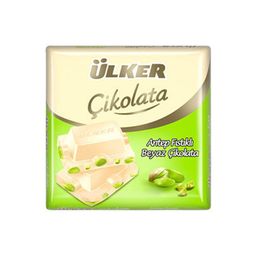 Ülker Antep Fıstıklı Kare Beyaz Çikolata (65 g)