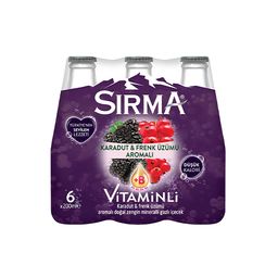 Sırma Karadut ve Frenk Üzümü Aromalı Soda (6 x 200 ml)