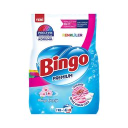 Bingo Premium Renkliler İçin Toz Çamaşır Deterjanı Müge Çiçeği (7 kg)