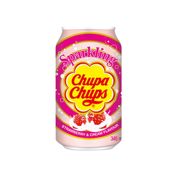 Chupa Chups Sparkling Çilek ve Krema Aromalı Gazlı İçecek (345 ml)
