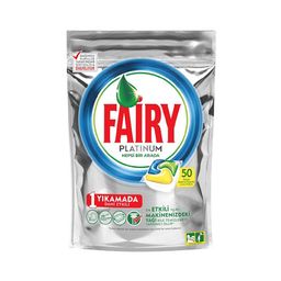 Fairy Platinum Bulaşık Makinesi Deterjanı Kapsülü Limon Kokulu (50'li)
