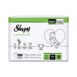 Sleepy Natural Jumbo Bebek Bezi XXL No: 7 (28 Adet)