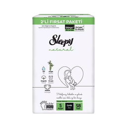 Sleepy Natural Junior Bebek Bezi No: 5 (58 Adet)