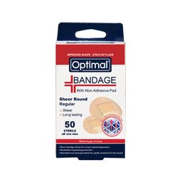 Optimal Bandage Sheer Round 50Pcs