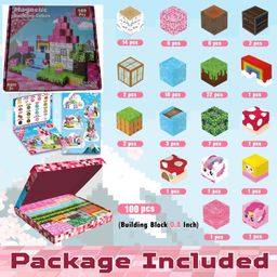 Magnetic Building Cubes 100 Pcs/Set ZH008 - Unicorn