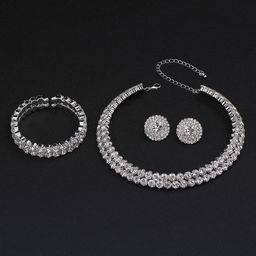 JWLE-0018	diamond ear ring and necklace 