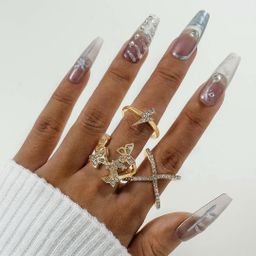 JWLE_0029 JWLE-0029	Diamond-platted rings 