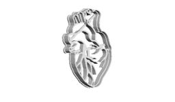 Anatomical Heart out print  Cookie Cutter  