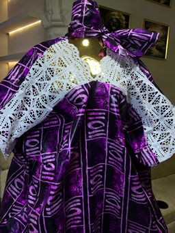 Dark Brown - Batik Style Print