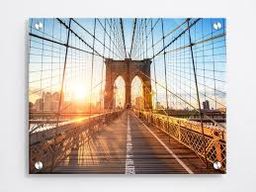 Glass picture enlargement 