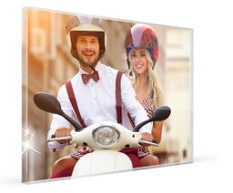 Glass picture enlargement 