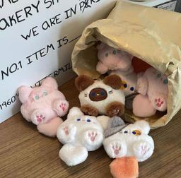 Bubble Cat Keychains