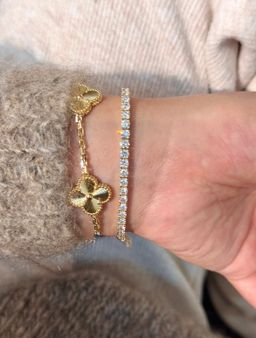 (PO) REGULAR TENNIS BRACELET- GOLD 