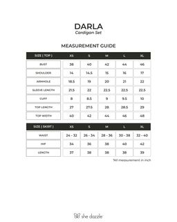 (Pre-order) She Dazzle Darla Cardigan set - Off White