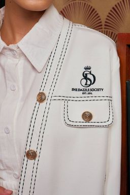 (Pre-order) She Dazzle Darla Cardigan set - Off White