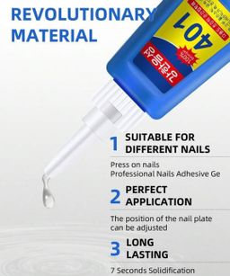 Mighty Instant Glue Fix Fast Adhesive Stronger Super Glue Multi-Purpose Nail Art Handmade Wood 401 super glue 20g ‎صمغ أظافر 401 متعدد الوظائف