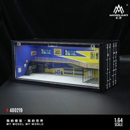 MOREART MODEL 1/64 DIORAMA CONTAINER - YELLOW/BLUE