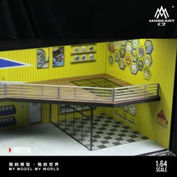 MOREART MODEL 1/64 DIORAMA CONTAINER - YELLOW/BLUE