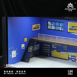 MOREART MODEL 1/64 DIORAMA CONTAINER - YELLOW/BLUE