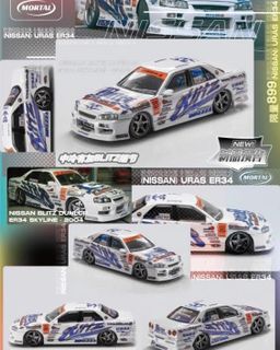 MORTAL MODEL 1/64 SKYLINE ER34 BLITZ