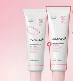 Medicube PDRN pink tone up sunscreen 