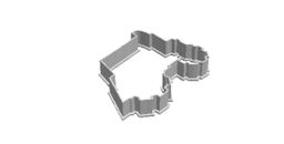Tractor 1 out print Cookie Cutter     