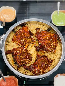 Mandi with peri peri Chicken 