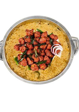 Mandi with chicken 65