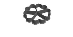 5 Heart out print Cookie Cutter 