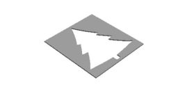 Christmas Tree 4 decoration Cookie Cutter      