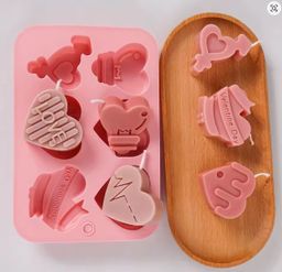 Molde de corazones flechados