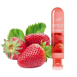 Fruits Flavor Lube Personal Lubricants Water Based Long Lasting Sex lube for Oral Sex Fantasy Strawberry Cherry Orange Peach Bleberry