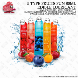 Fruits Flavor Lube Personal Lubricants Water Based Long Lasting Sex lube for Oral Sex Fantasy Strawberry Cherry Orange Peach Bleberry