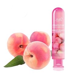 Fruits Flavor Lube Personal Lubricants Water Based Long Lasting Sex lube for Oral Sex Fantasy Strawberry Cherry Orange Peach Bleberry
