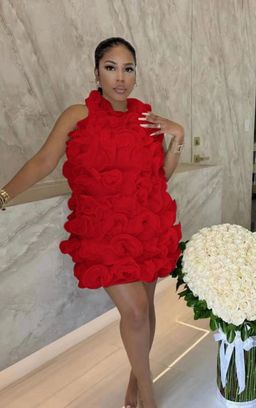 Ruffled cocktail mini