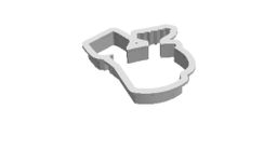 Bucket and spade out print Cookie Cutter   
