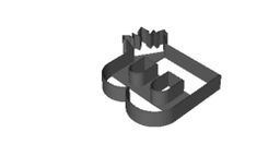 Queen B crown out print Cookie Cutter 