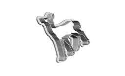 Doe female Reindeer out print Cookie Cutter  