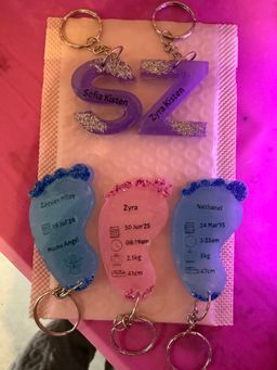 Medium Foot Key Chain Shape B