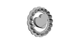 With Heart out print Cookie Cutter  