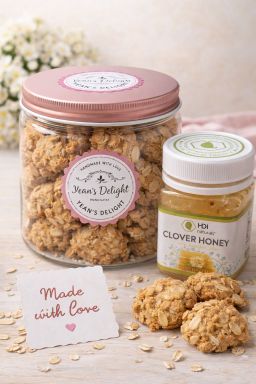 Rolled Oats Cookies with HDI Honey (250gm)