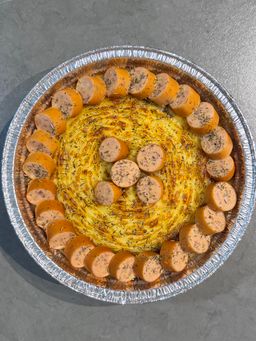 [Party Size] Cheesy Mash w Sausages