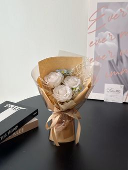 3 Stalk Soap Rose Daisy Bouquet  