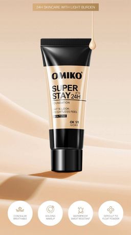 Omiko Super stay 24 h  foundation اوميكو فاونديشن سوبر ستاي 24 ساعة